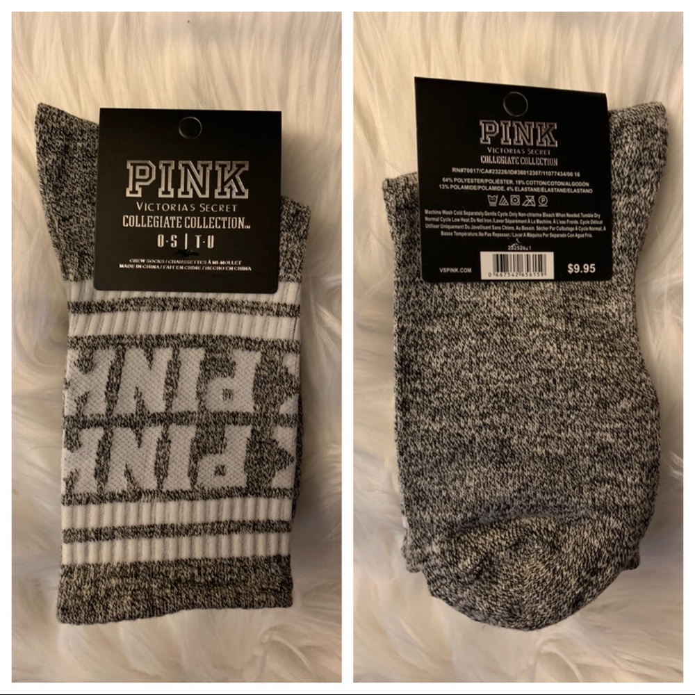 PINK 💕⭐️💕6 PACK CREW SOCKS
COLLEGIATE COLLECTION - Picture 2 of 7